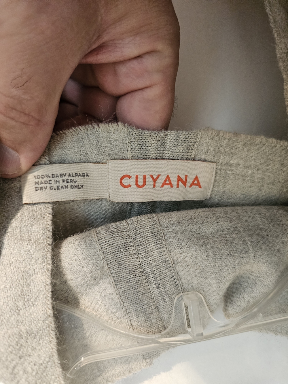 Cuyana Light Heather Gray Baby Alpaca Infinity Scarf